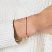 Casual Geometric 16k Gold Plated Stainless Steel Bracelets for Women