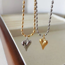 18K Gold Plated Modern Style Heart Shape Pendant Necklace for Women