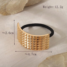 Women's Basic Simple Style Commute Solid Color Alloy Pleated Hair Tie