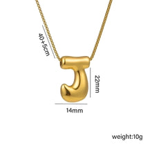 Jewelry Hip-Hop Simple Style Letter Titanium Steel 18K Gold Plated Plating Pendant Necklace