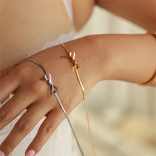 Luxurious 18K Gold Plated Classic Necklace Plating Bow Knot Necklace