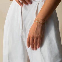 Casual Geometric 16k Gold Plated Stainless Steel Bracelets for Women