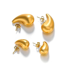 1 Pair Simple Style Geometric Plating 304 Stainless Steel 18K Gold Plated Ear Studs