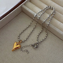 18K Gold Plated Modern Style Heart Shape Pendant Necklace for Women