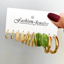 1 Set Vintage Style C Shape Alloy Earrings