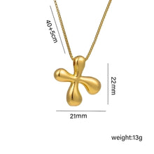 Jewelry Hip-Hop Simple Style Letter Titanium Steel 18K Gold Plated Plating Pendant Necklace