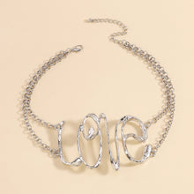 Jewelry Modern Style Letter Alloy Iron Choker