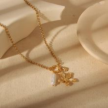 Jewelry Vintage Style Commute Eight-pointed stars Flower 304 Stainless Steel Shell 18K Gold Plated Inlay Jewelry Set