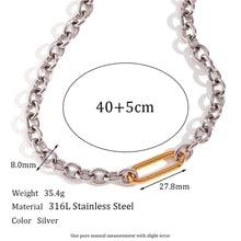 Jewelry Vintage Style Classic Style Oval 304 Stainless Steel 18K Gold Plated Plating Bracelets Necklace