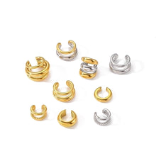 1 Piece Simple Style Classic Style C Shape Solid Color Polishing Plating 304 Stainless Steel 18K Gold Plated Ear Cuffs