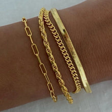Casual Geometric 16k Gold Plated Stainless Steel Bracelets for Women