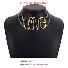 Jewelry Modern Style Letter Alloy Iron Choker