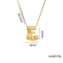 Jewelry Hip-Hop Simple Style Letter Titanium Steel 18K Gold Plated Plating Pendant Necklace