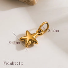 1 Piece 304 Stainless Steel 14K Gold Plated Elephant Sun Star Polished Jewelry Accessories Pendant