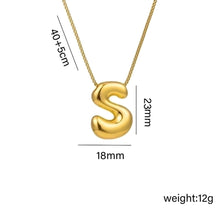 Jewelry Hip-Hop Simple Style Letter Titanium Steel 18K Gold Plated Plating Pendant Necklace