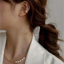 1 Piece Simple Style Classic Style C Shape Solid Color Polishing Plating 304 Stainless Steel 18K Gold Plated Ear Cuffs