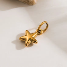 1 Piece 304 Stainless Steel 14K Gold Plated Elephant Sun Star Polished Jewelry Accessories Pendant