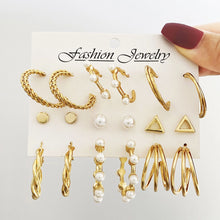 1 Set Vintage Style C Shape Alloy Earrings