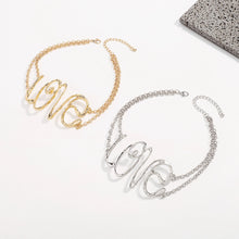 Jewelry Modern Style Letter Alloy Iron Choker