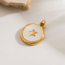 1 Piece 304 Stainless Steel 14K Gold Plated Elephant Sun Star Polished Jewelry Accessories Pendant