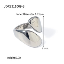 Jewelry Simple Style Commute Asymmetrical 304 Stainless Steel Asymmetrical Plating Rings