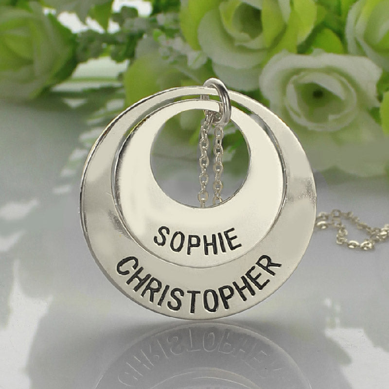 Engraved Ring Mother Necklace Sterling Silver Jewelry Treasures