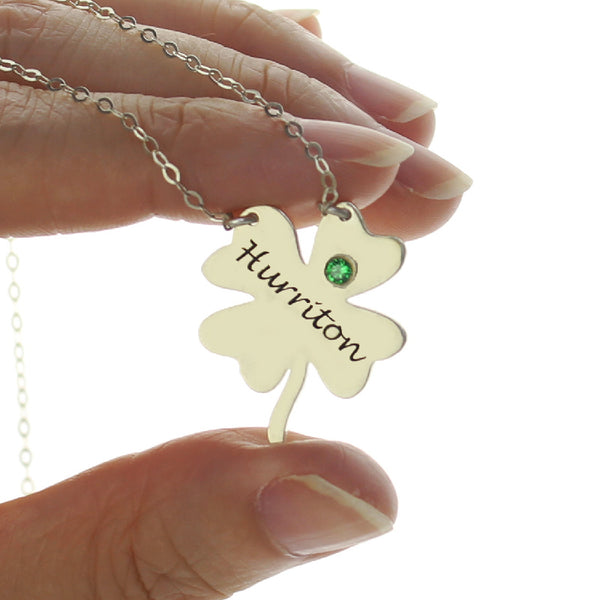 Clover Good Luck Charms Shamrocks Necklace Sterling Silver Jewelry Treasures