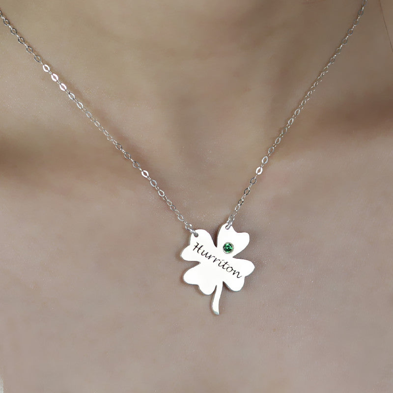 Clover Good Luck Charms Shamrocks Necklace Sterling Silver Jewelry Treasures